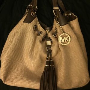 Michael Kors Camden Tan/Brown Shoulder Bag